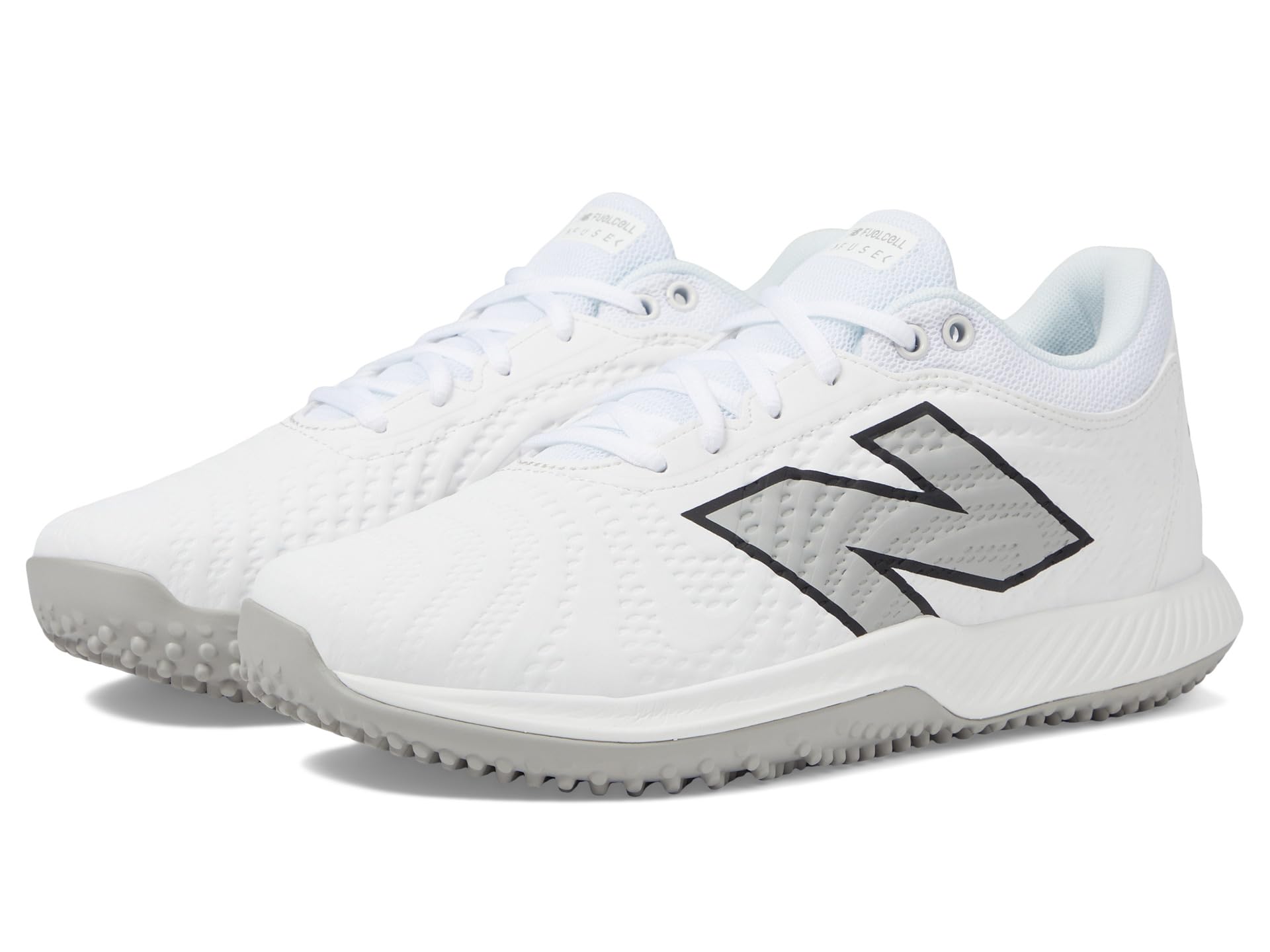 Кроссовки New Balance Fuelcell Fuse V4 Turf Trainer Softball Cleats, Optic White/Raincloud