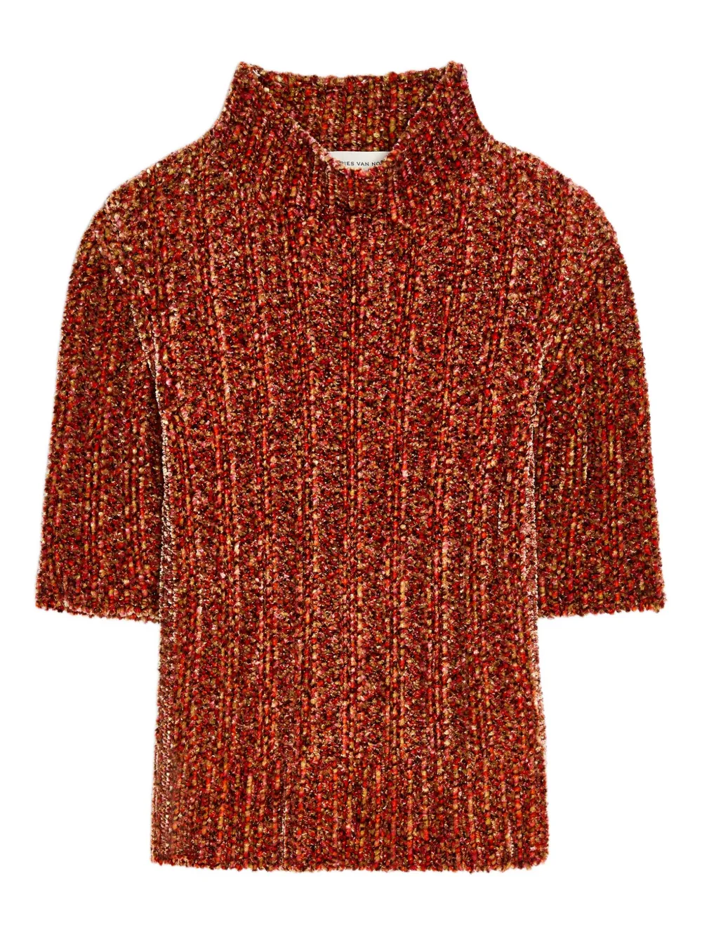 

Свитер с короткими рукавами DRIES VAN NOTEN, красный
