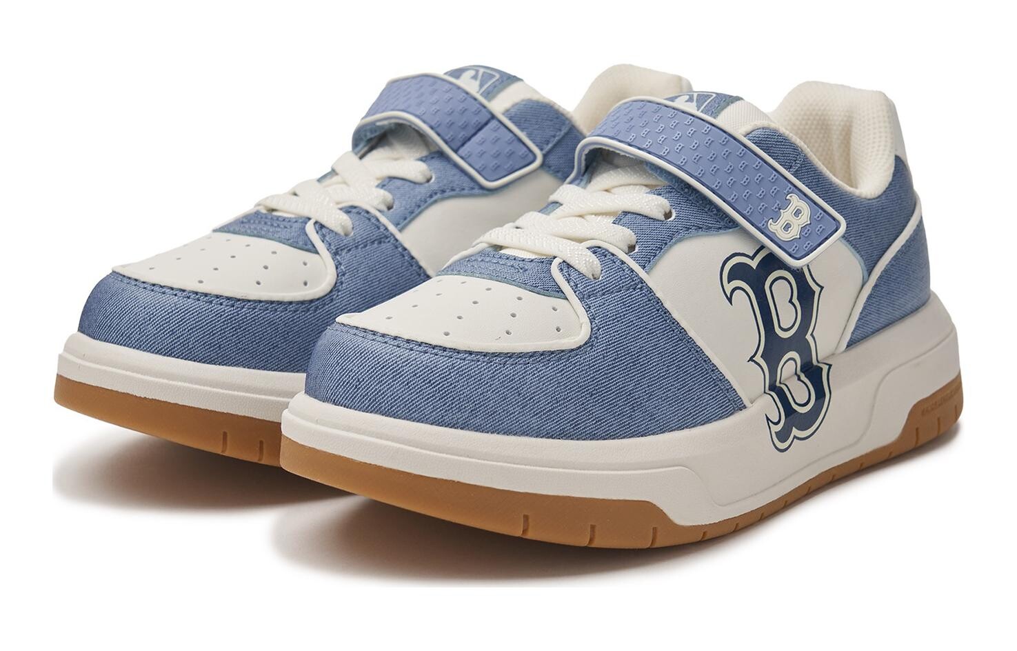 Детские кроссовки для скейтбординга Chunky Liner GS Low-top Blue/White Mlb, синий/белый — фото 3