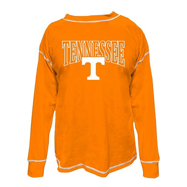 

Женский свитшот Tennessee Orange Tennessee Volunteers plus size с контрастной строчкой Fanatics