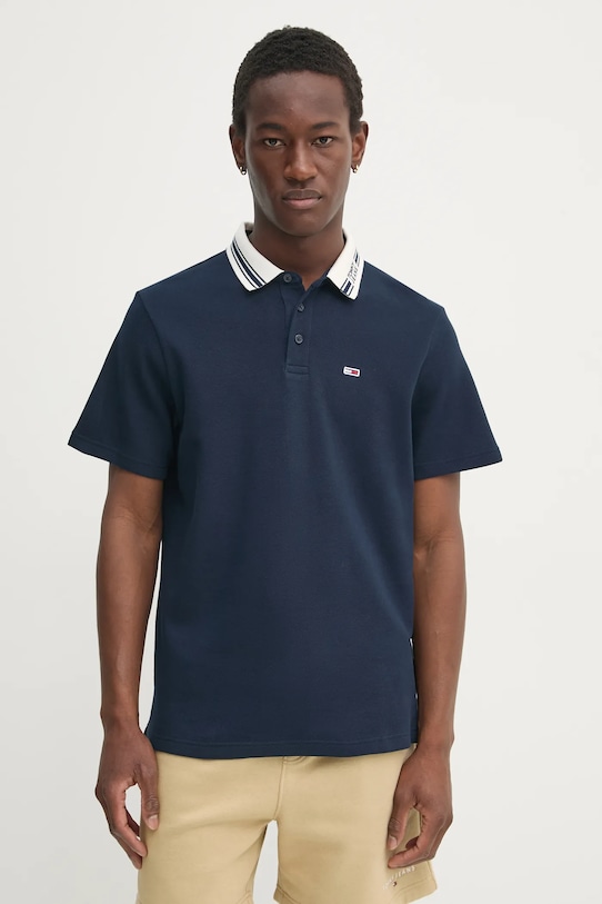 

Поло Tommy Jeans, темно-синий