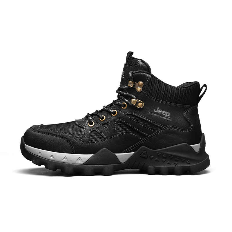 

Кроссовки Fall New Arrival Work Boots Mid Top Hiking Mountaineering Shoes Men's Jeep, Black