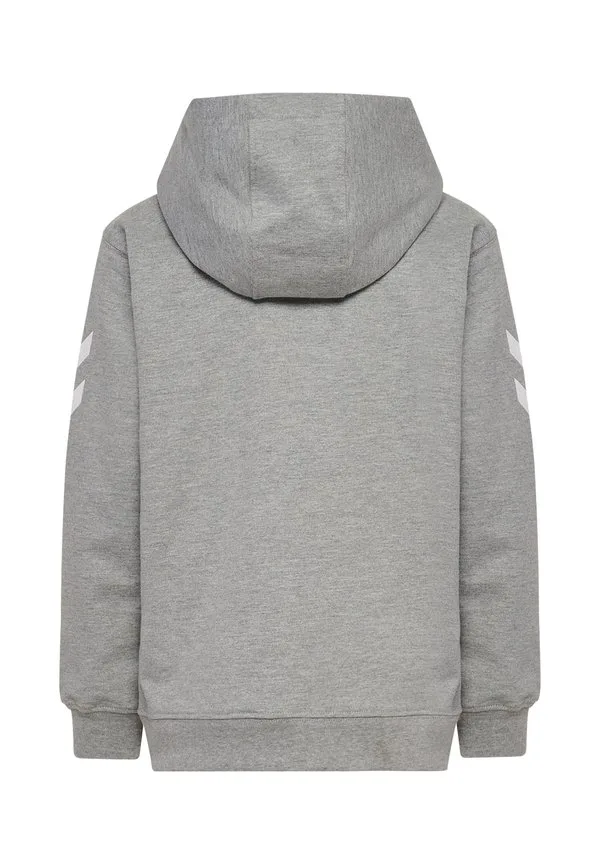 Толстовка на молнии с шевронным узором Hummel, Grey Melange — фото 2
