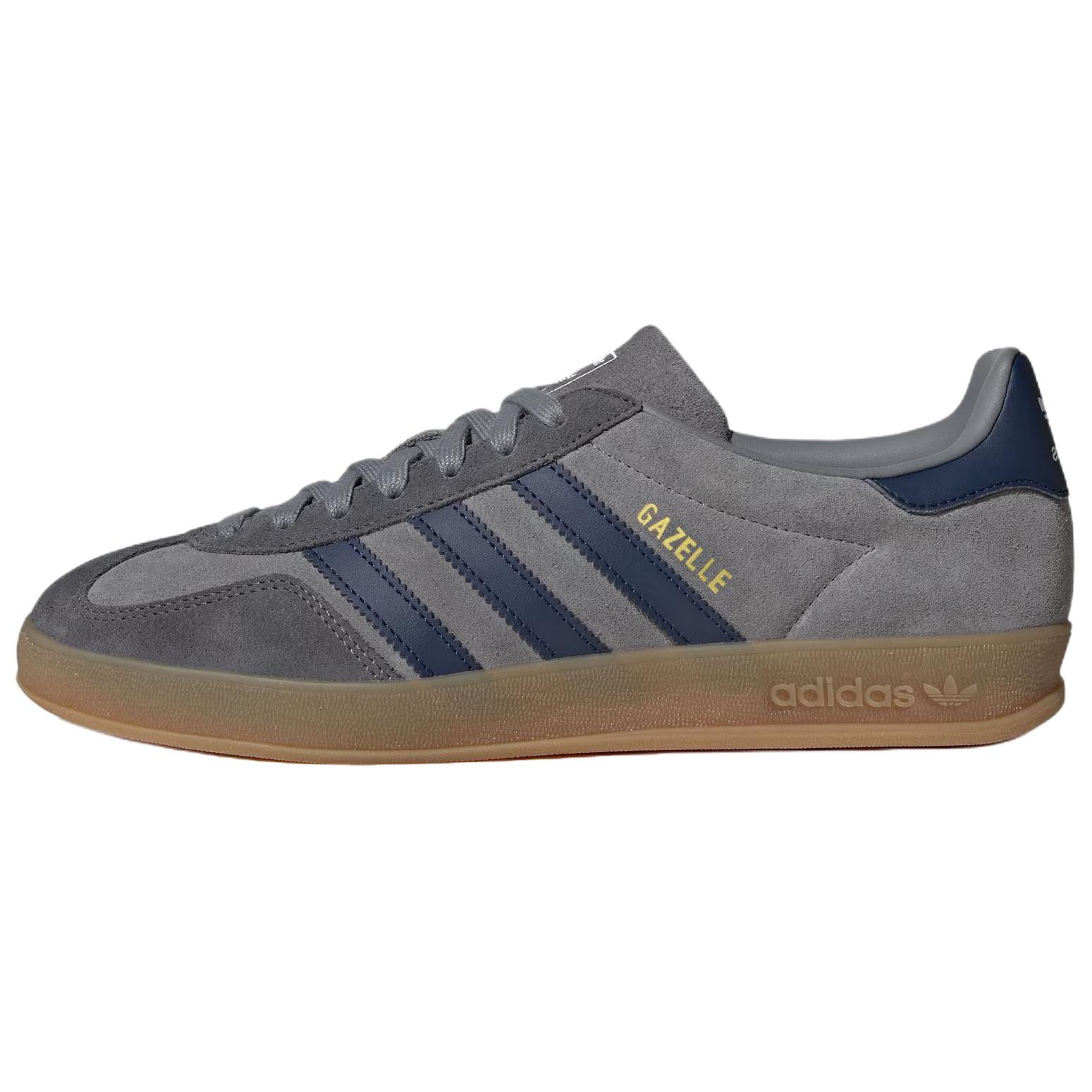 

Adidas Gazelle Indoor 'Grey Night Indigo' Adidas Originals, светло-серый/темно-синий/темно-серый