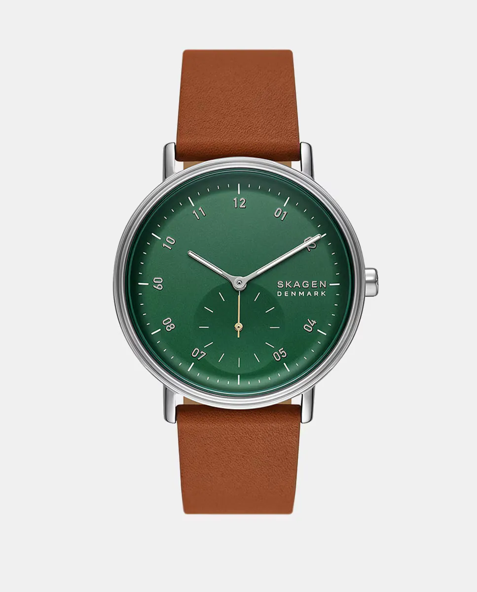 

SKW6905 Коричневые кожаные мужские часы Skagen, коричневый