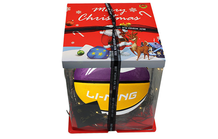 

LINING Резиновый баскетбольный мяч yellow purple white размер 5 размер 7 тренировочный unisex