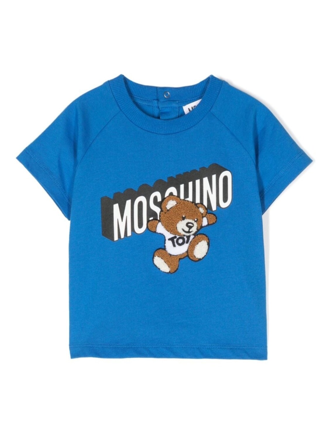 

Moschino Kids футболка с принтом Teddy Bear, синий