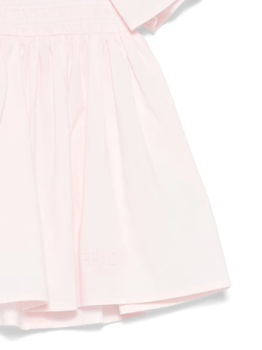 Платье с короткими рукавами FENDI KIDS, розовый — фото 3