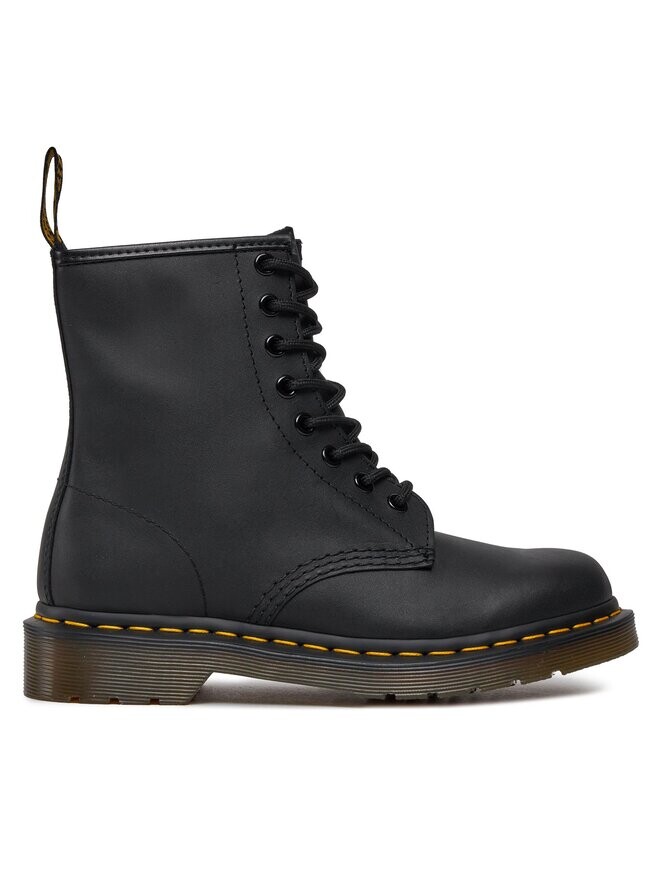 Ботинки Dr. Martens 1460 с желтой строчкой, черный