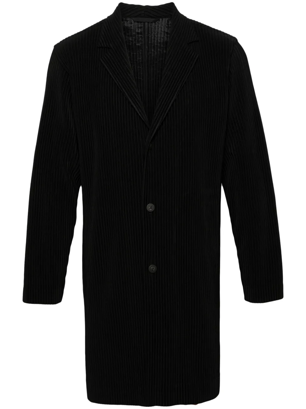 

Пальто с заостренными лацканами Homme Plissé Issey Miyake, черный