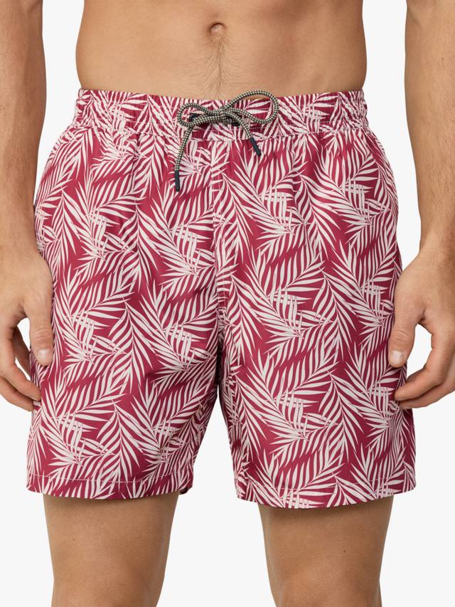 

Плавательные шорты с тропическим принтом обычного покроя Hackett London, цвет Cranberry Pink