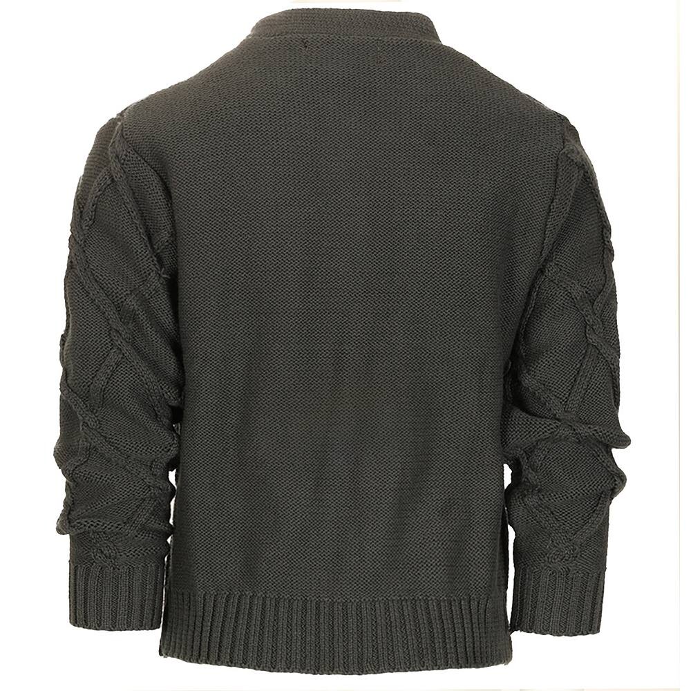 Детский вязаный кардиган на пуговицах с v-образным вырезом Gioberti, темно-синий — фото 2
