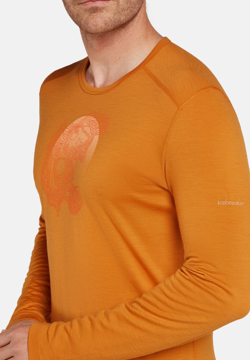 

Топ с длинными рукавами MERINO 200 MID WEIGHT OASIS Icebreaker, оранжевый
