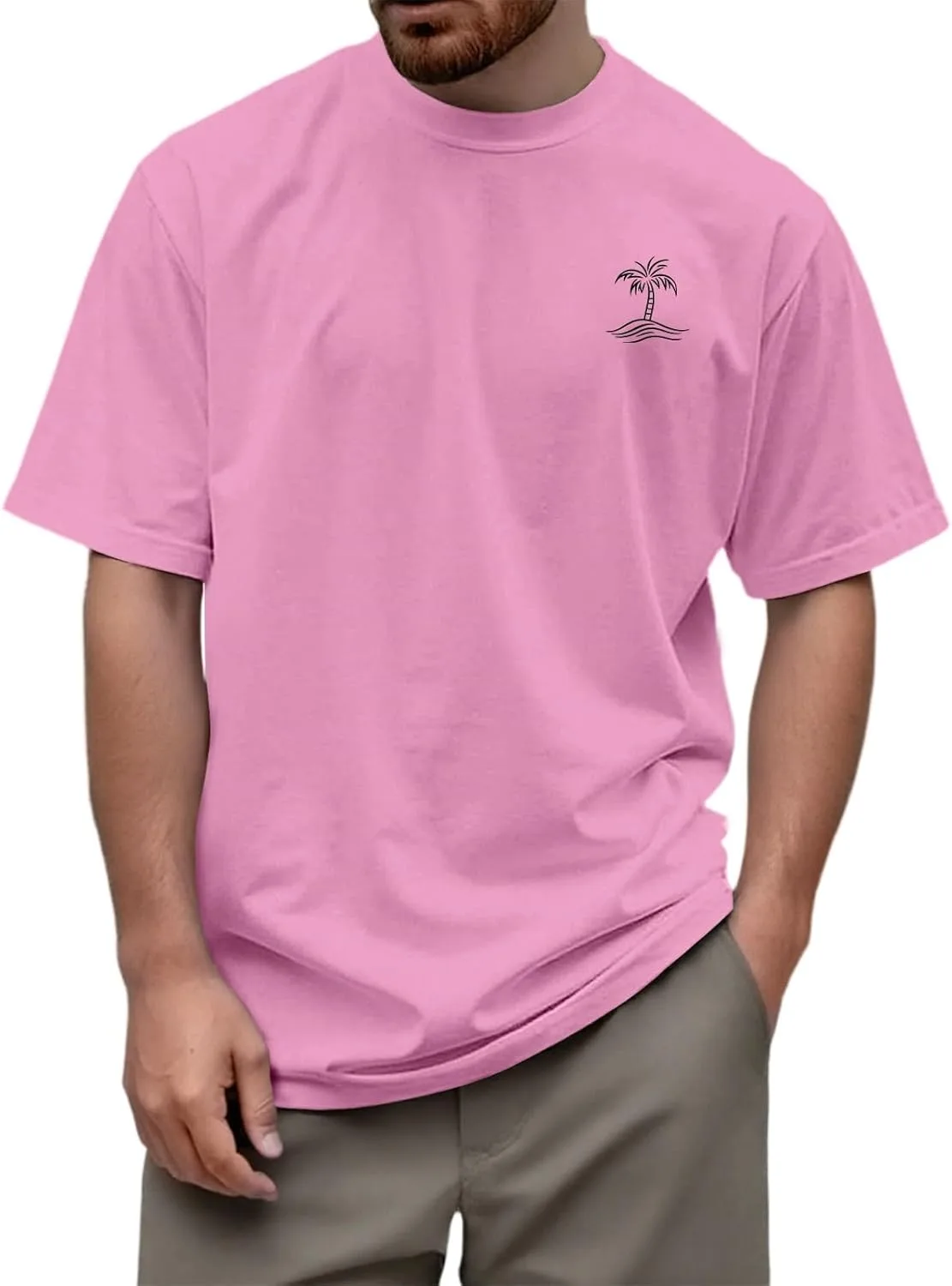 

Футболка мужская Classic Print, Loose Fit, Crewneck FQZWONG