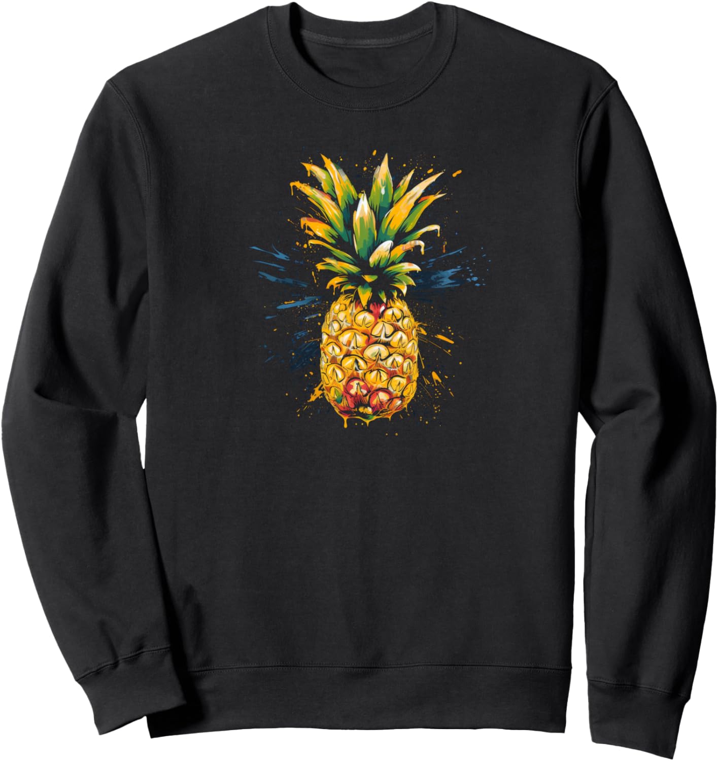 

Толстовка с тропическим рисунком ананаса Pineapple And Summmer Apparel, черный
