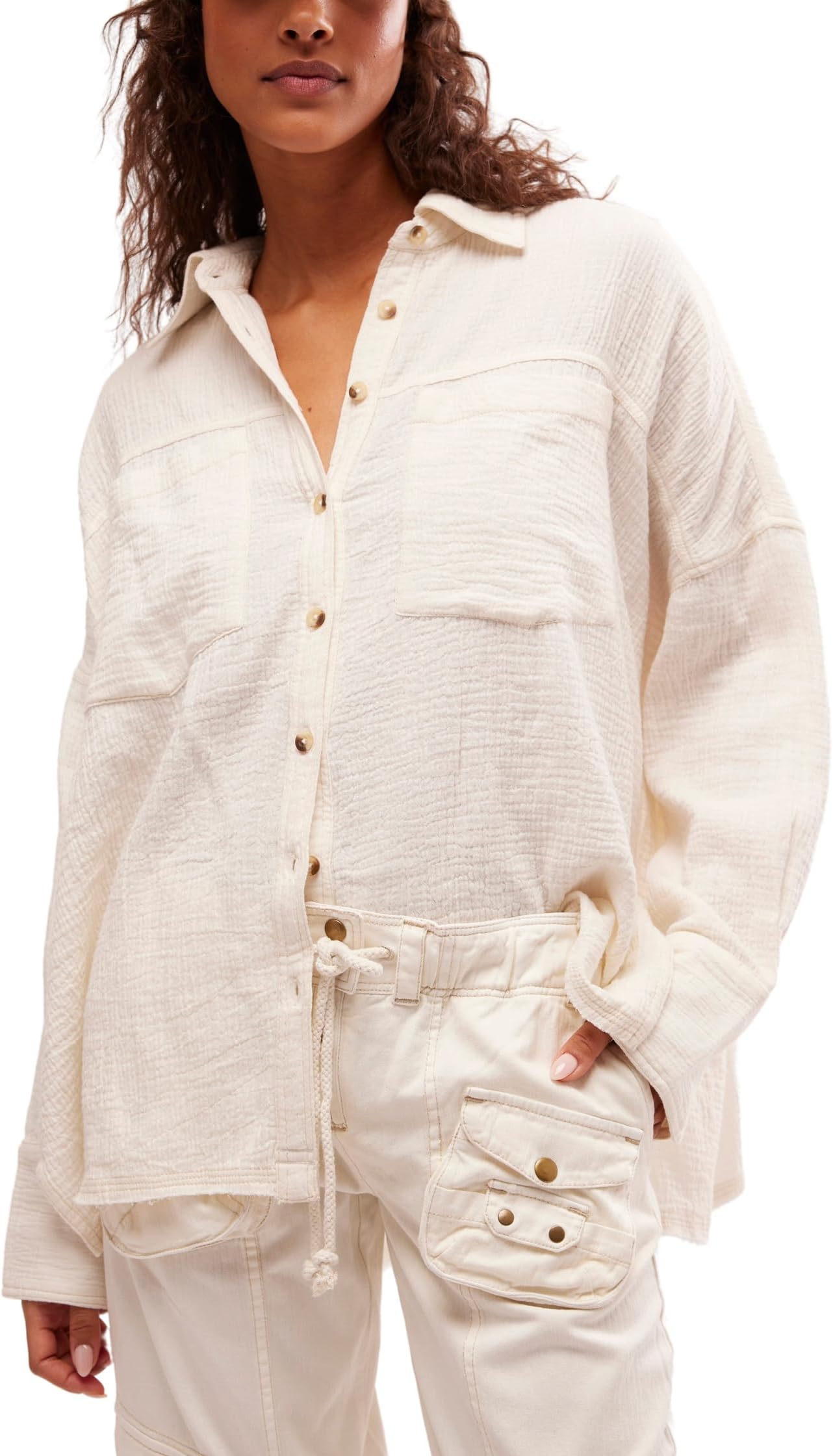 

Топ Free People Cardiff Top, цвет Optic White