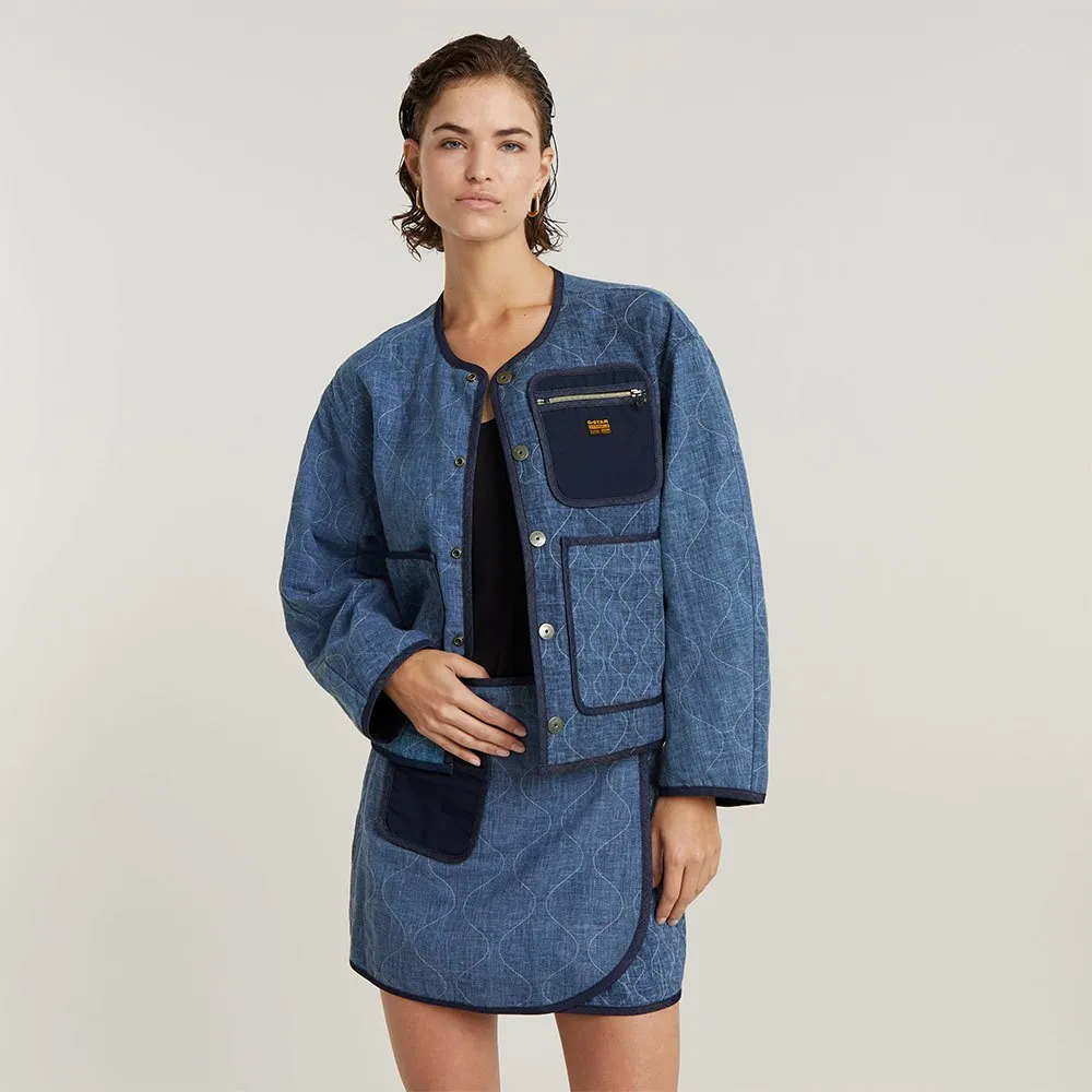 

Куртка G-Star Quilted Cocoon, синий