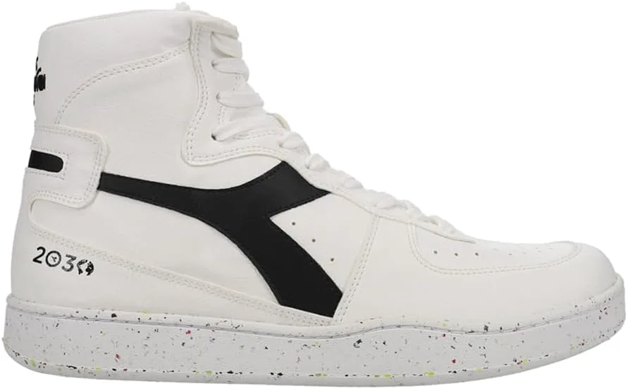 Мужские кроссовки Diadora Mi Basket 2030 High - черные, белые, черный