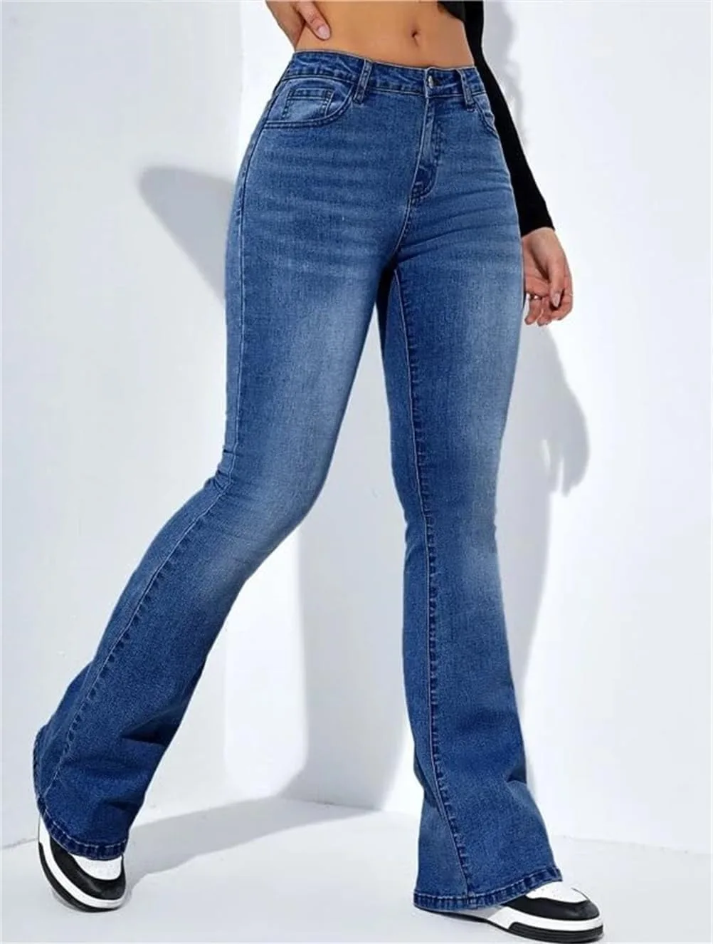 Джинсы High Waist с эффектом подтяжки, Bootcut — фото 3