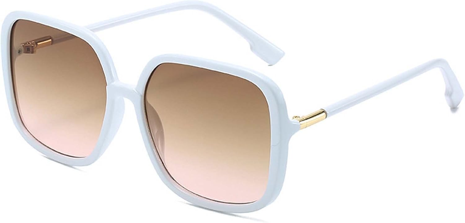 

Солнцезащитные очки AMFG в квадратной оправе для женщин и мужчин, с крупным градиентным покрытием, для использования на открытом воздухе, декоративные (цвет: H, размер: средний), H