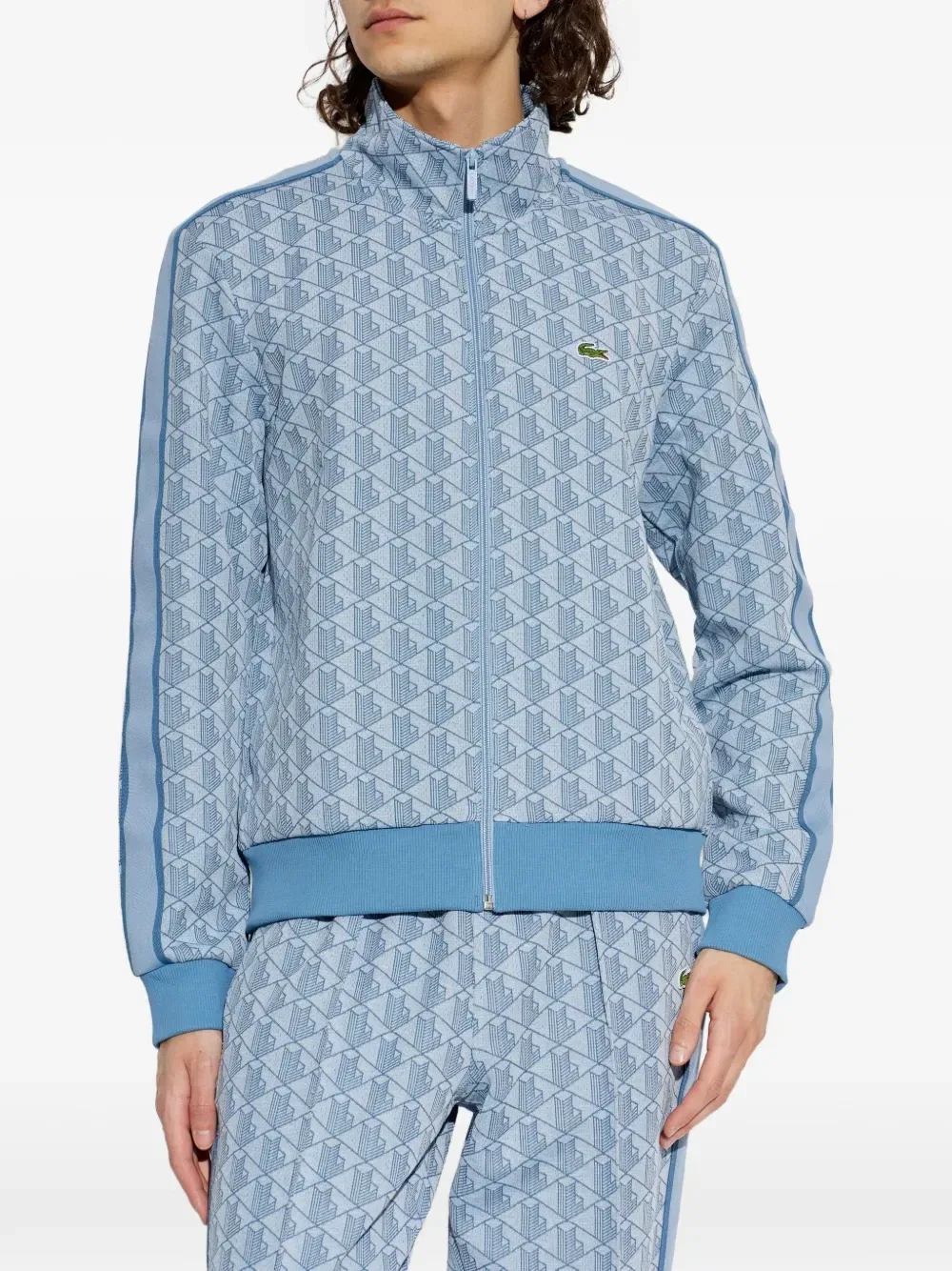 Толстовка с монограммой Lacoste, синий — фото 3