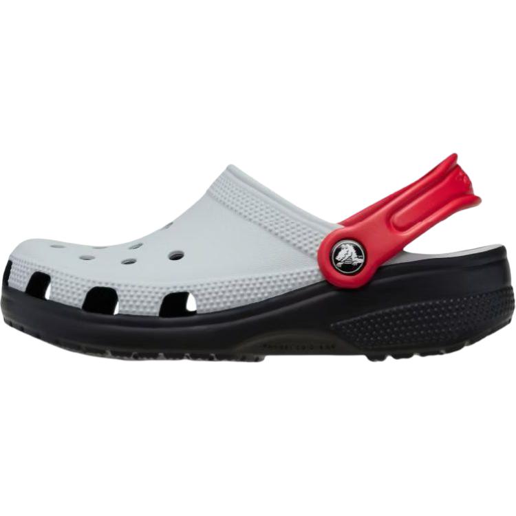 

Классические дышащие низкие детские сандалии Clog Kids' Crocs, серый/красный