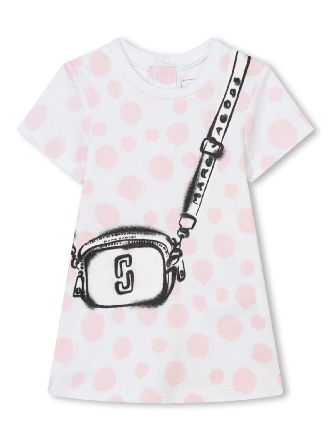 

Marc Jacobs Kids платье с эффектом тромплей, белый