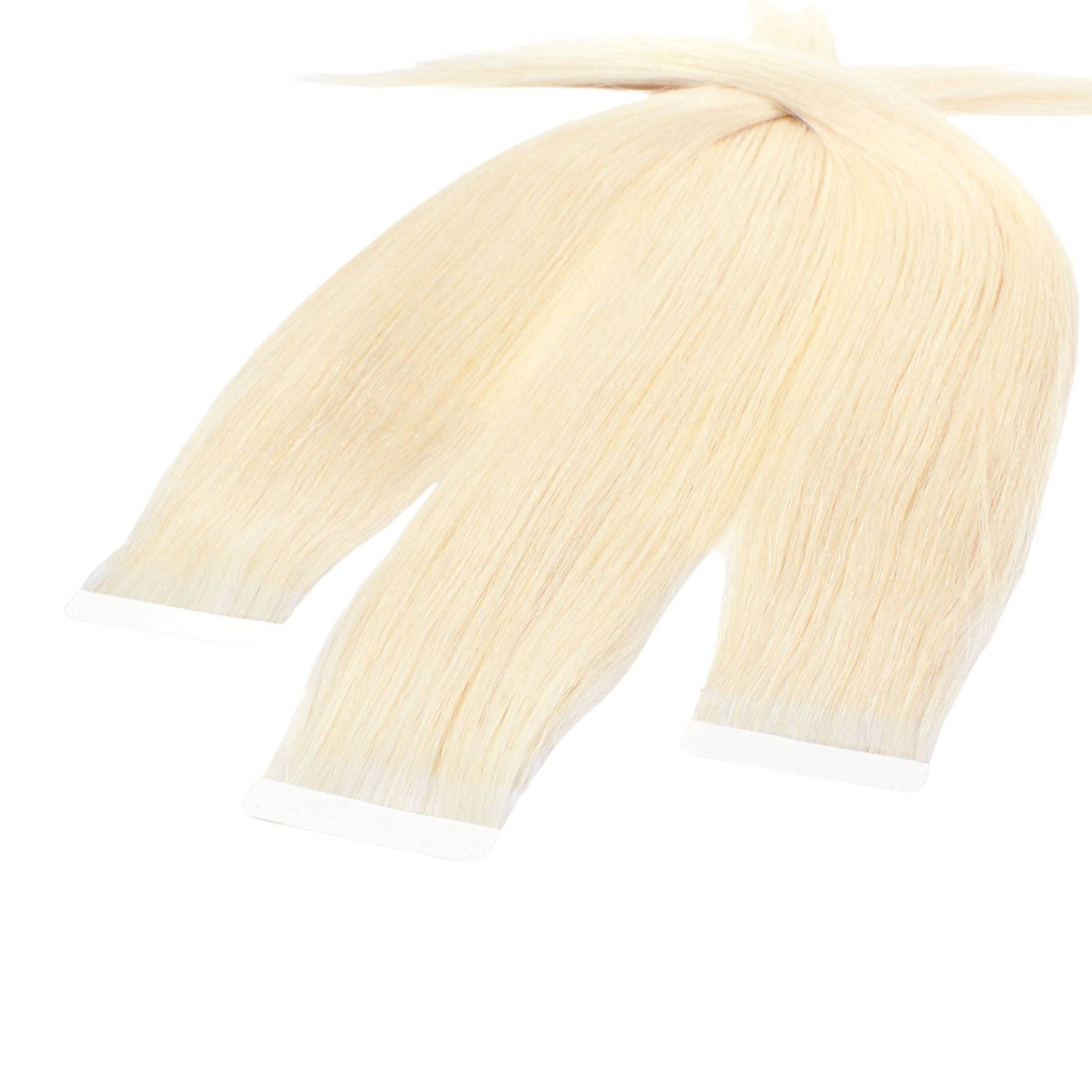 

Накладные волосы tape extensions echthaar #10/0 hell-lichtblond Hair2Heart, 60cm, количество 10 шт.