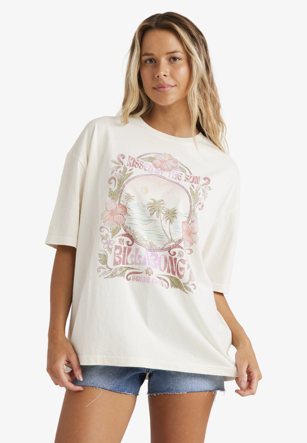 

Футболка с принтом KISSED BY THE SUN SHORT SLEEVE Billabong, белый