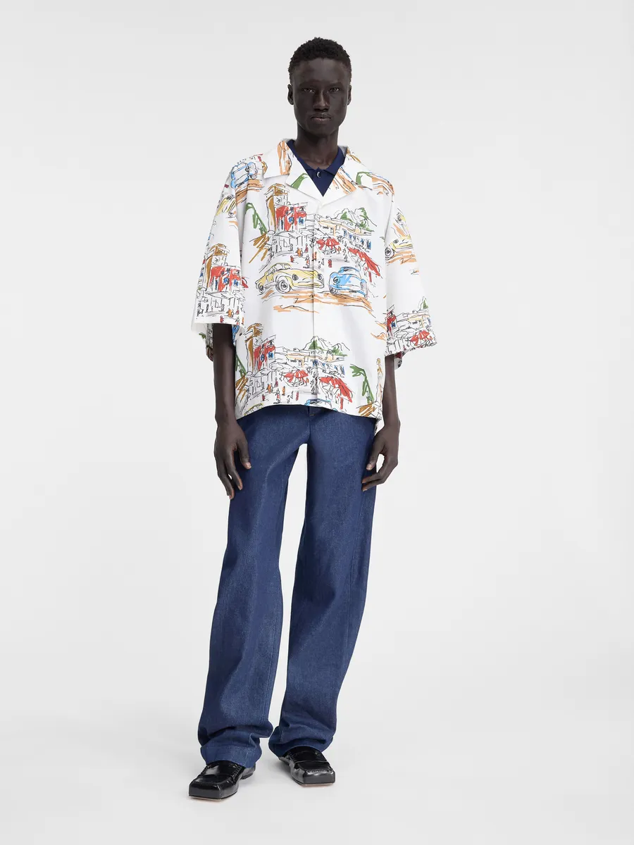 

Объемная рубашка Capri Cars Casaco Jacquemus, белый