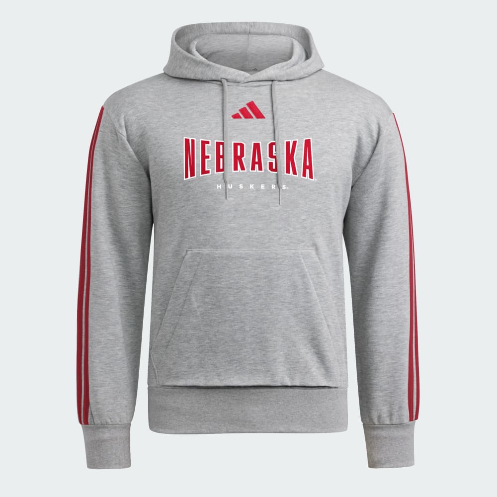 

Худи Adidas Nebraska Cornhuskers Essentials 3-Stripes Hoodie, цвет Medium Grey Heather/Team Power Red/Ncaa-Neb-7t8