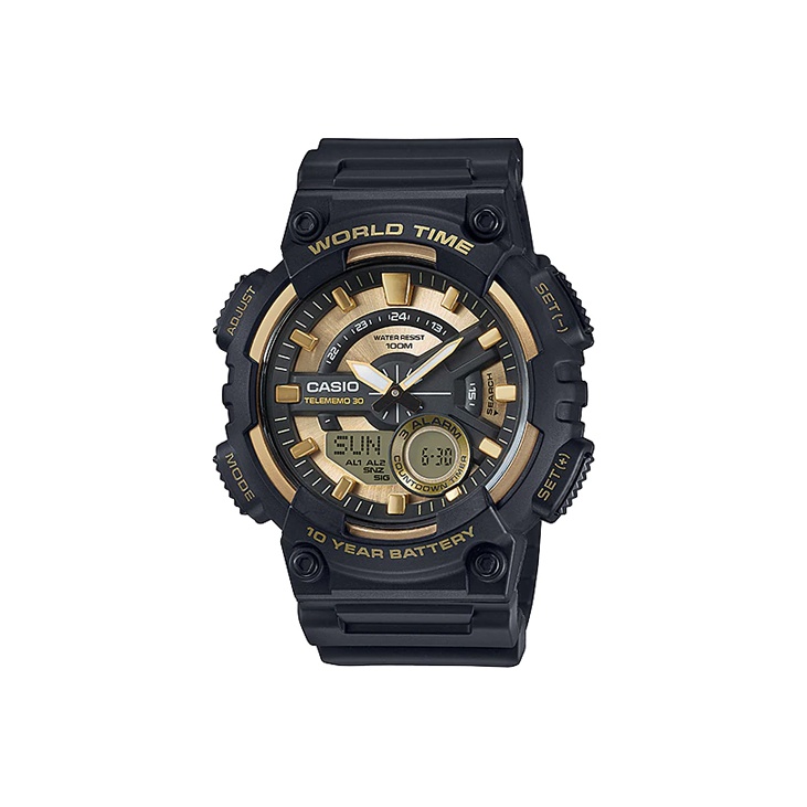 

CASIO Часы G Shock AEQ 110BW 9A, Gold Dial