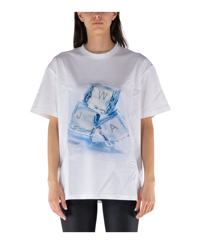 

Футболка с изображением кубика льда Jw Anderson, белый