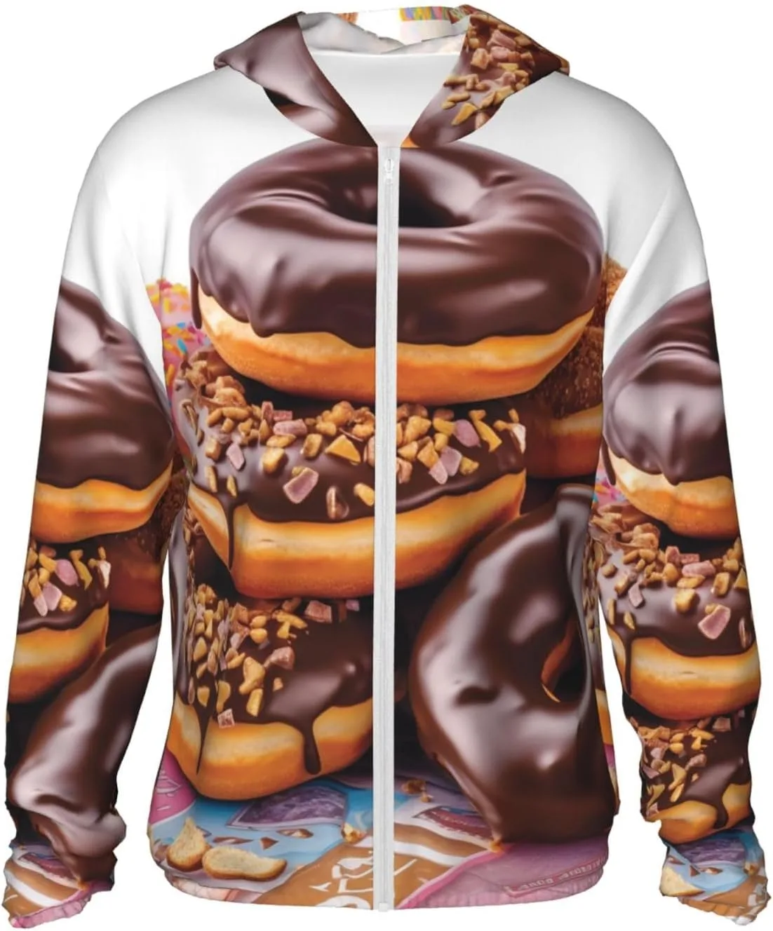 

Толстовка с капюшоном Donuts Chocolate Unisex, UPF 50+, с длинным рукавом BSCKKDMN