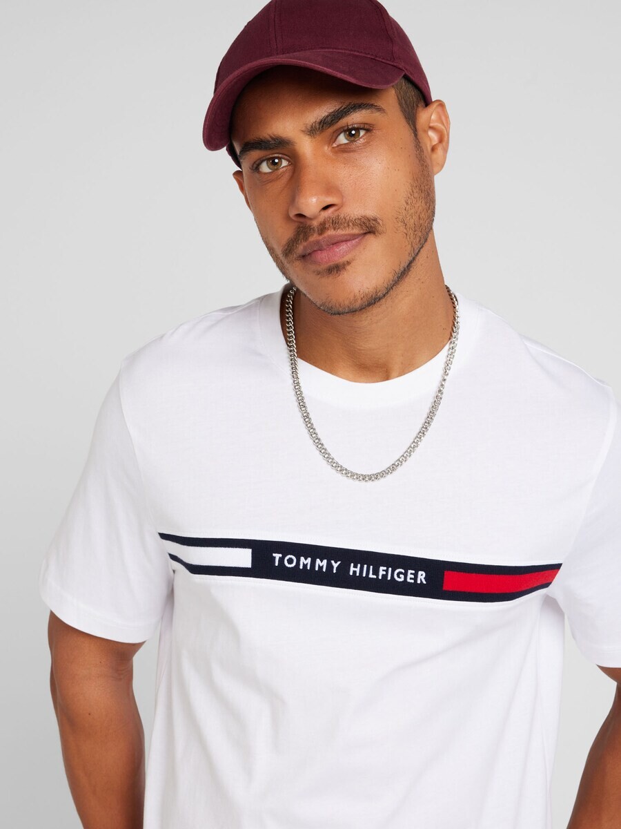 Классическая футболка TOMMY HILFIGER Shirt, белый — фото 3