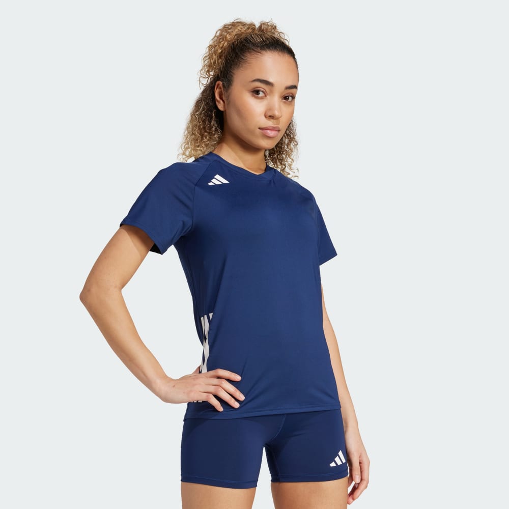 Джерси Adidas HILO Short Sleeve Volleyball Jersey, цвет Team Navy Blue 2 — фото 3