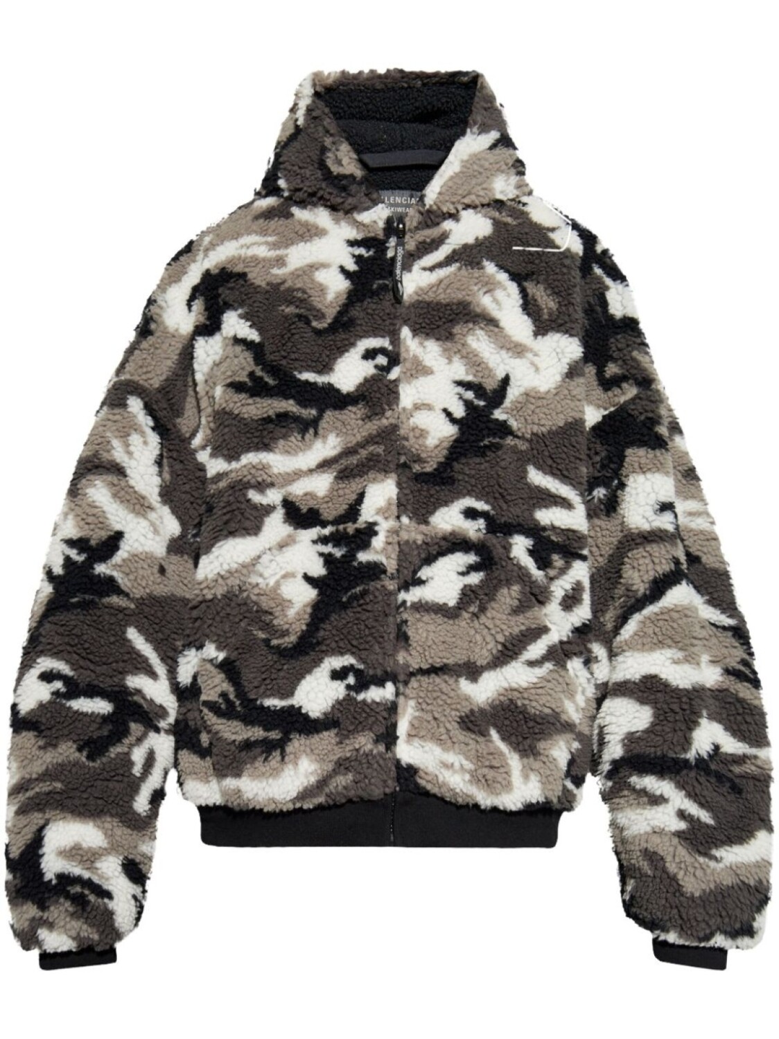 

Худи на молнии Balenciaga, серый