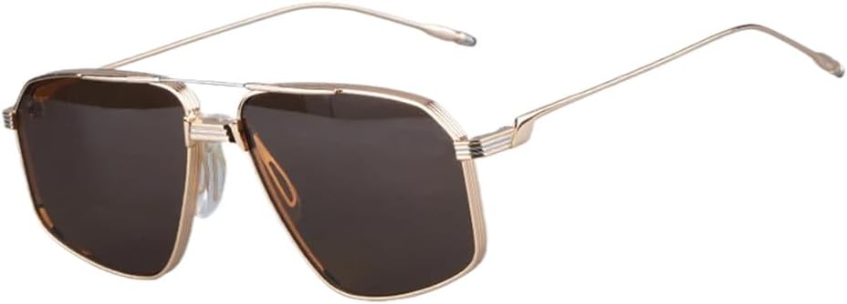 

Солнцезащитные очки UV400 с двойной перемычкой, прозрачной градиентной металлической оправой, для женщин и мужчин, для занятий спортом на открытом воздухе и путешествий UYPTK, C3