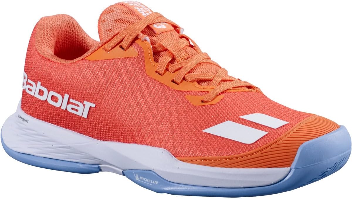 Теннисные кроссовки Babolat Junior Jet Mach 3 для всех покрытий, 3.5 Little Kid Melon — фото 2