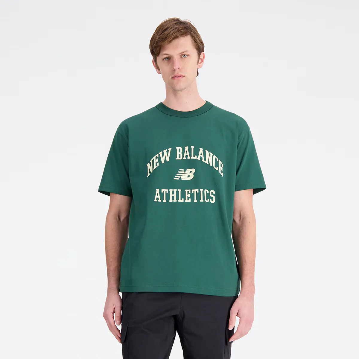 

NB ATHLETICS New Balance Мужская футболка, цвет Verde Bosque