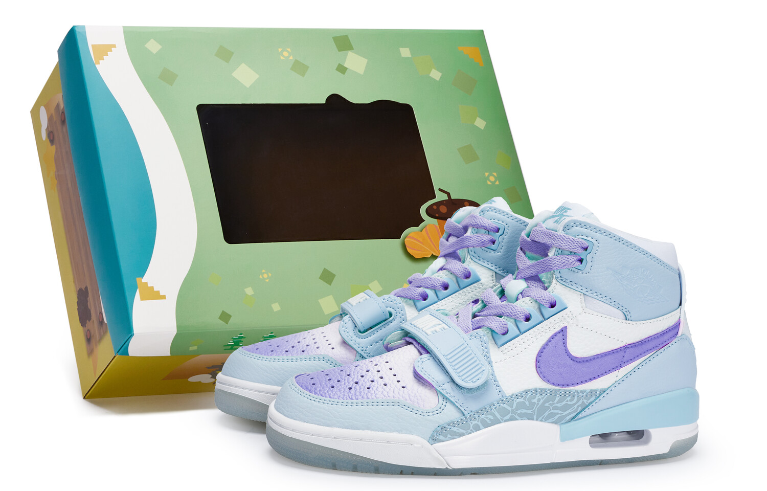 

Кроссовки Jordan Legacy 312 Vintage Basketball Shoes Women's Mid-top Purple, фиолетовый