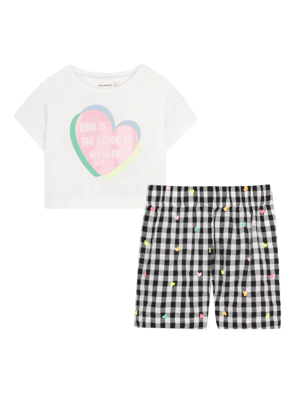 

Комплект из топа и шортов с принтом Billieblush, белый