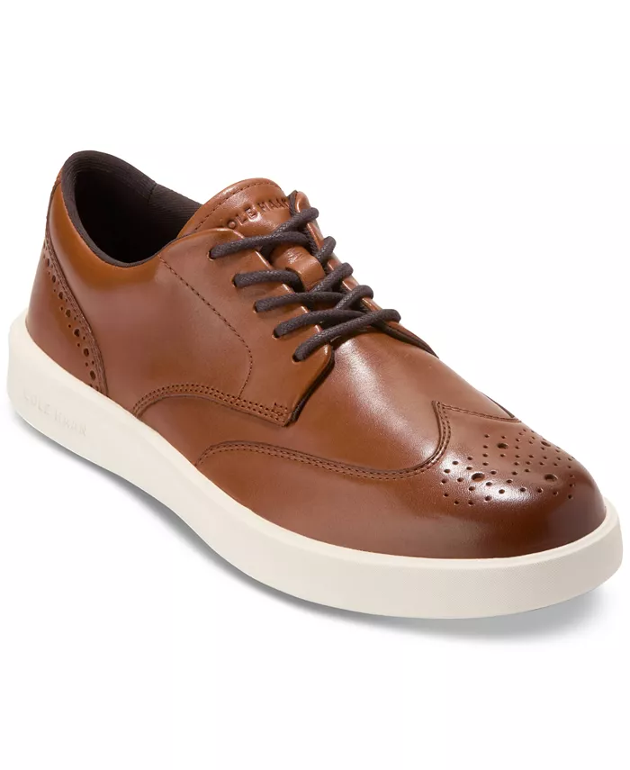 

Мужские повседневные кроссовки Grand Crosscourt Wingtip Cole Haan, коричневый