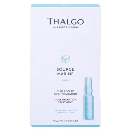 Marine Skincare Source Marine Hydrating 7-дневное лечение Абсолютный курс Hydra-Marine Concentrate Sos с гиалуроновой кислотой, 7 упаковок 1,2 мл 0,04 фл. Оз., Thalgo — фото 3