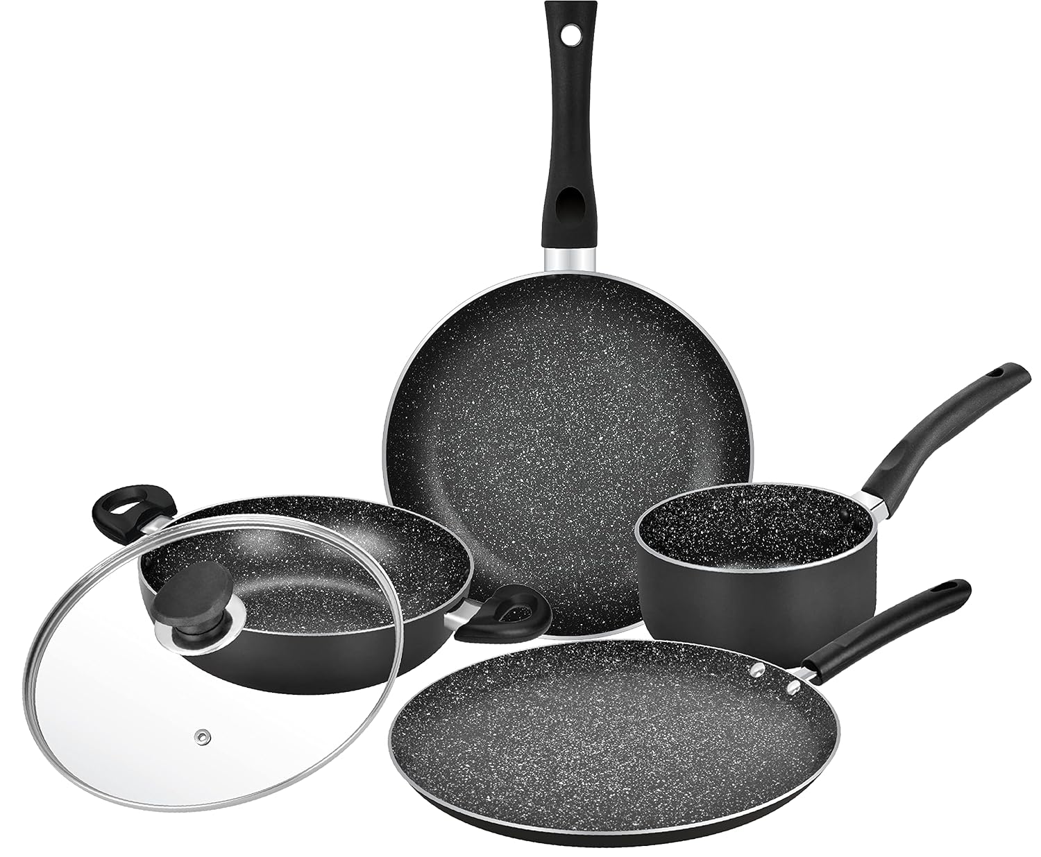 

Набор алюминиевой посуды Bergner Utensils Kadai Essential Plus, 5 предметов