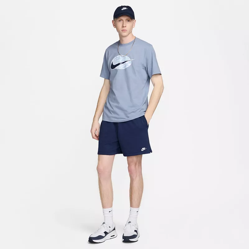Шорты Nike Men's Club из французской махровой ткани, цвет Midnight Navy — фото 2