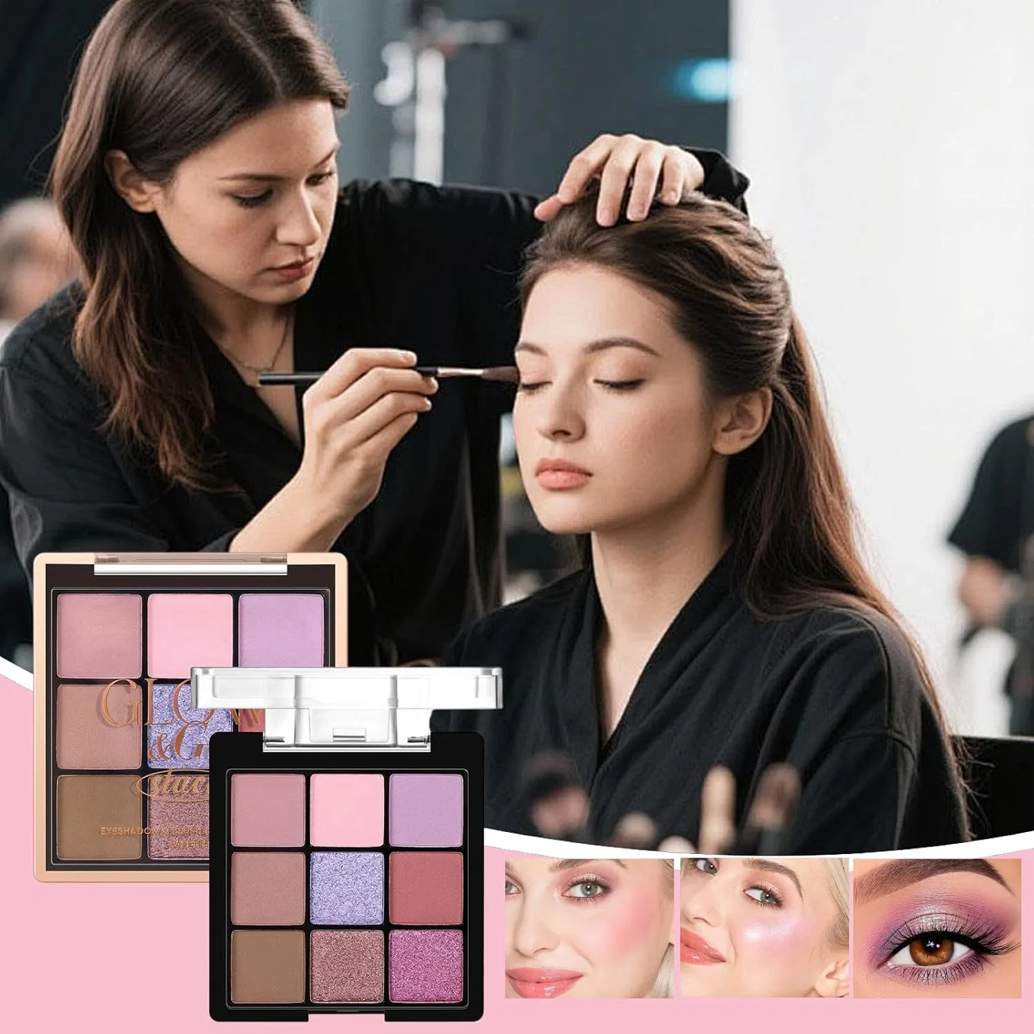Набор для макияжа Eyeshadow Blush Palette, No brand, 1 шт, #01 — фото 2