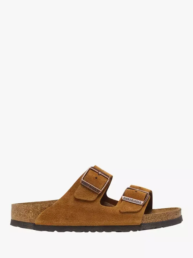 Замшевые сандалии Arizona, цвет норка Birkenstock
