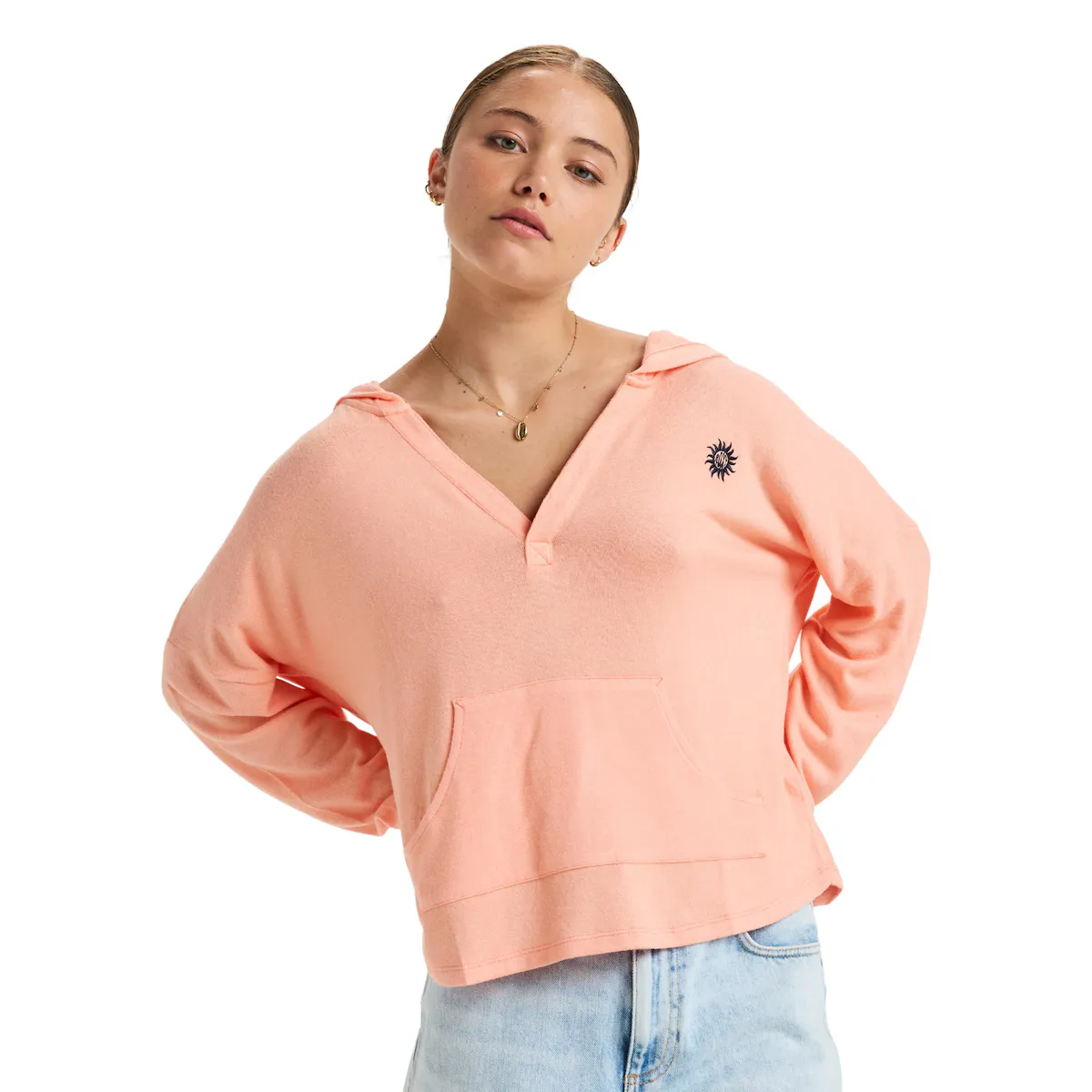

Женская воскресная уютная толстовка Roxy, цвет Rosa