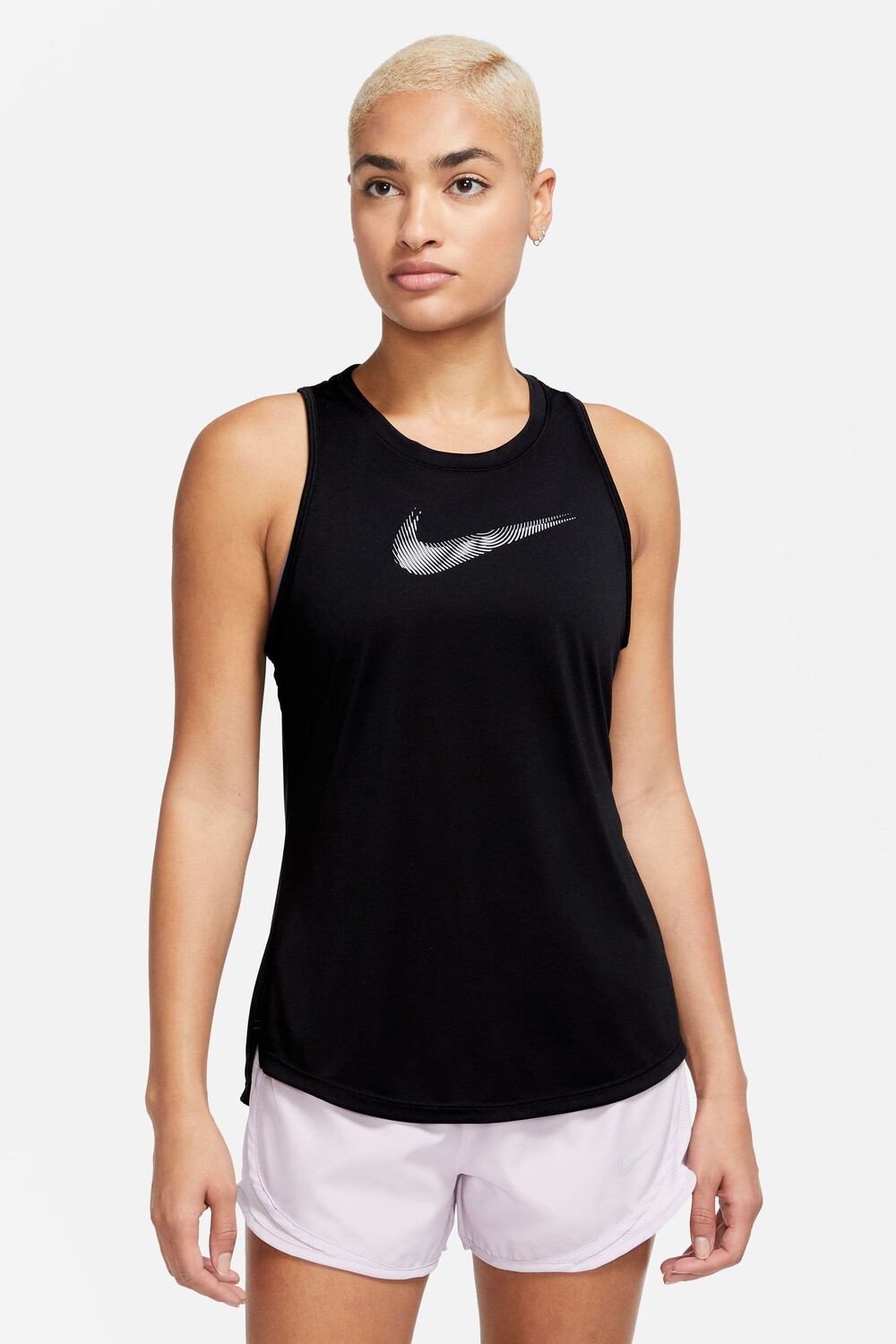

Беговой жилет Dri Fit swoosh Nike, черный
